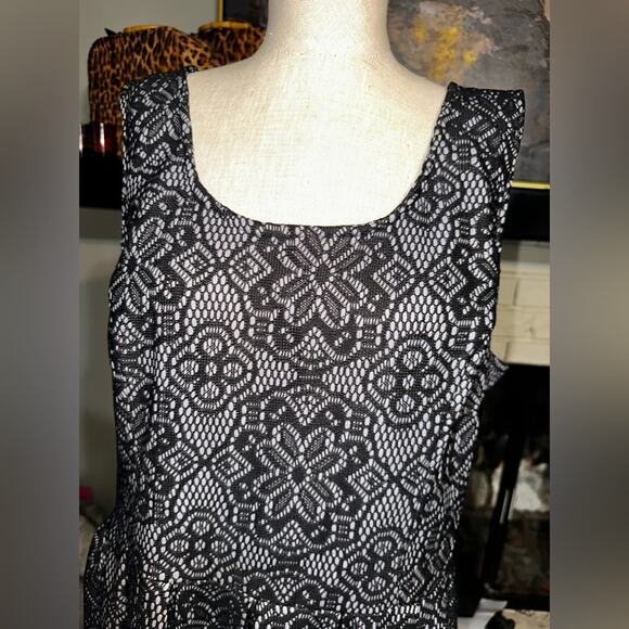 GEORGE Black Lace-like dress black Knee Length Size 20 XXL - Picture 2 of 8